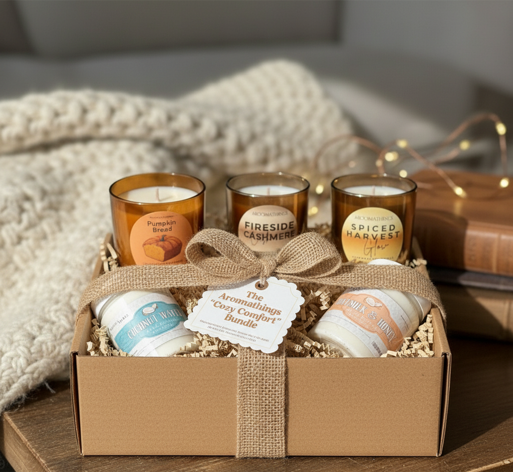 3 candle & Bath Butter BUNDLE